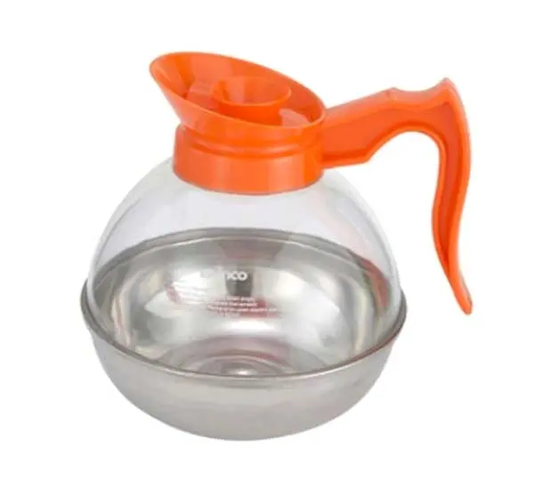 WINCO CD-64O Coffee Decanters 64 Oz Orange