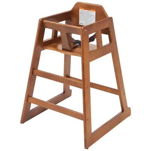 WINCO CHH-104 Stacking High Chair Walnut Finish