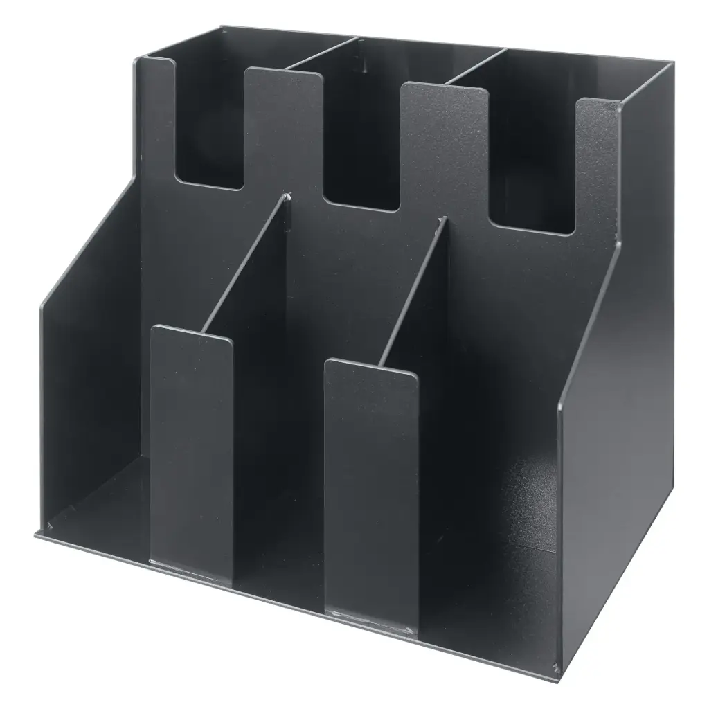 WINCO CLO-3D 3 Stacks Cup & Lid Organizer, 2 Tiers
