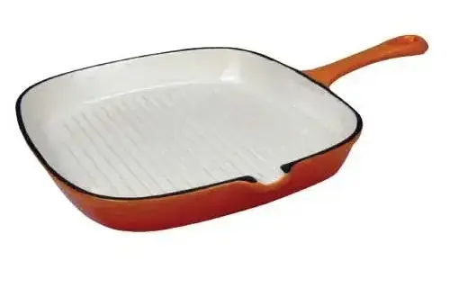 WINCO CSQ-9OR Casserole Skillet Orange 9.5"