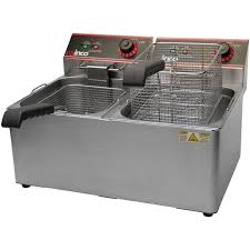 WINCO EFT-32 Electric Fryer Twin 8L X 2/32lbs