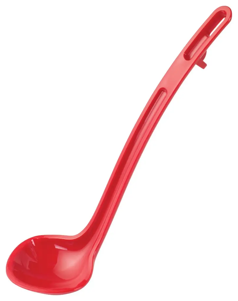 WINCO PLD-8R 3/4 Oz Red Polycarbonate Ladle