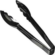 WINCO PUT-6K 6" Polycarbonate Utility Tongs Black