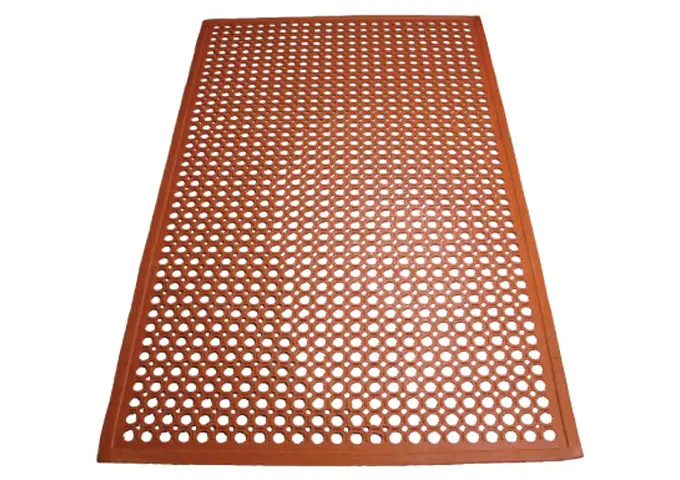 WINCO RBM-35R Rubber Floor Mat, RED 36" x 60"
