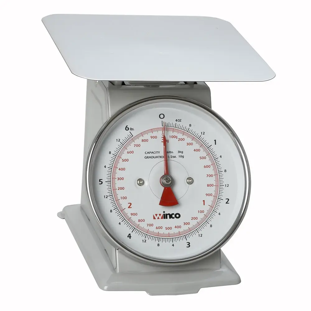 WINCO SCAL-66 Sturdy Dial Scale 6.5 Inch 6 Lbs
