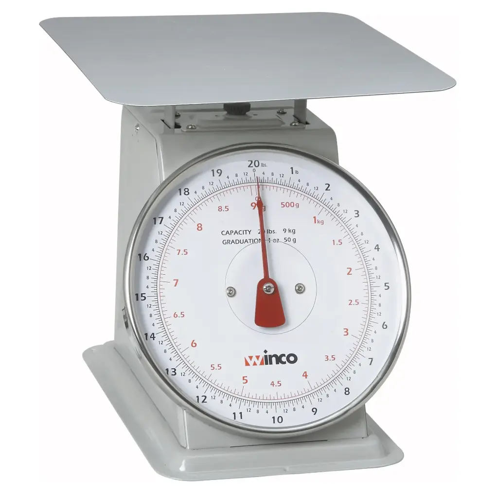WINCO SCAL-820 8" Sturdy Dial Scale 20 lbs