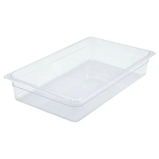 WINCO SP7206 1/2 Size Clear Food Pan 6" Deep