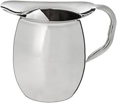 WINCO WPB-3C 3 Qt. Bell Pitcher with Ice Catcher