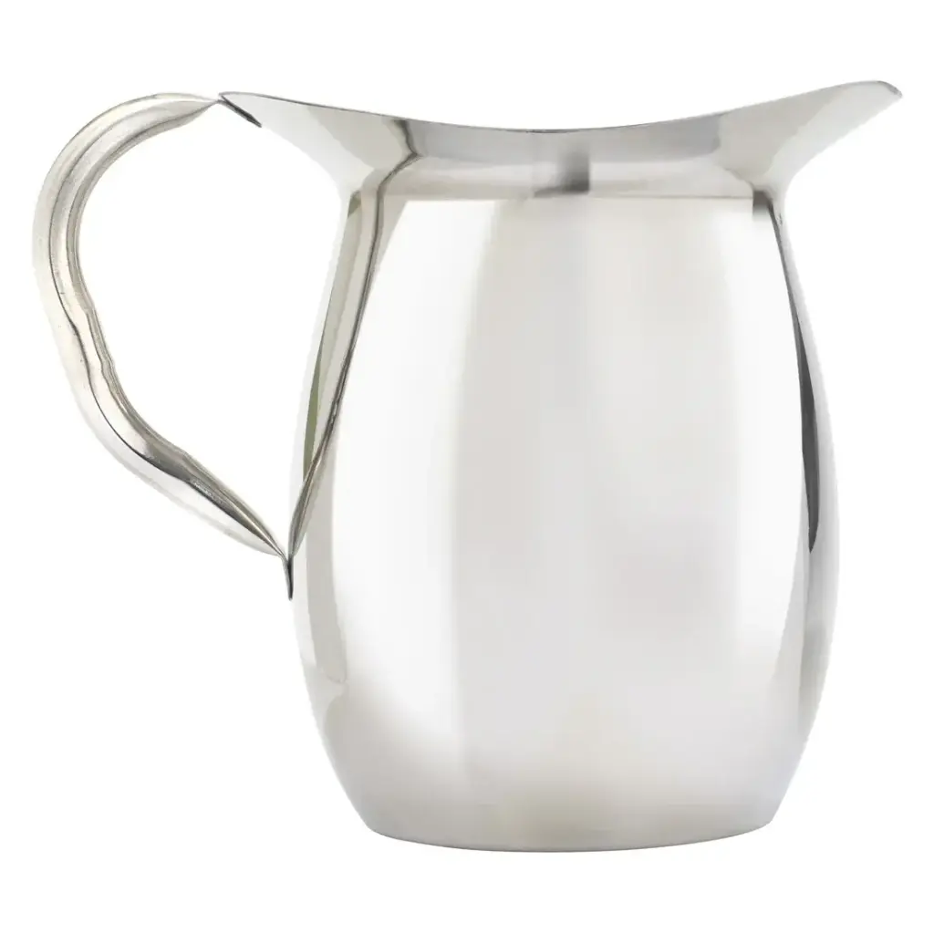 WINCO WPB-3C 3 Qt. Bell Pitcher with Ice Catcher