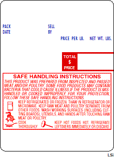 Weldotron 1.5" Core scale Label Safe Handling Print