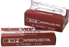 Western Plastic 631 Foil Wrap Sheet 9 X 10.75 Inch Interfolded