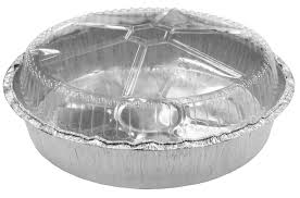 Western Plastic 9 Inch Round Foil Container W/ Lid