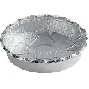Western Plastic 9 Inch Round Foil Container W/ Lid
