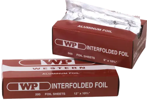 Western Plastic Foil Wrap Sheet 12 x 10.75 Inch Interfolded