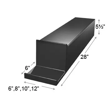Wide Riser with Deep Front 28" x 6" x 5.5"