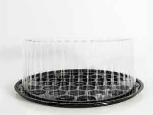 Wilkinson 10" Cake Display Container 1-2Layer Black