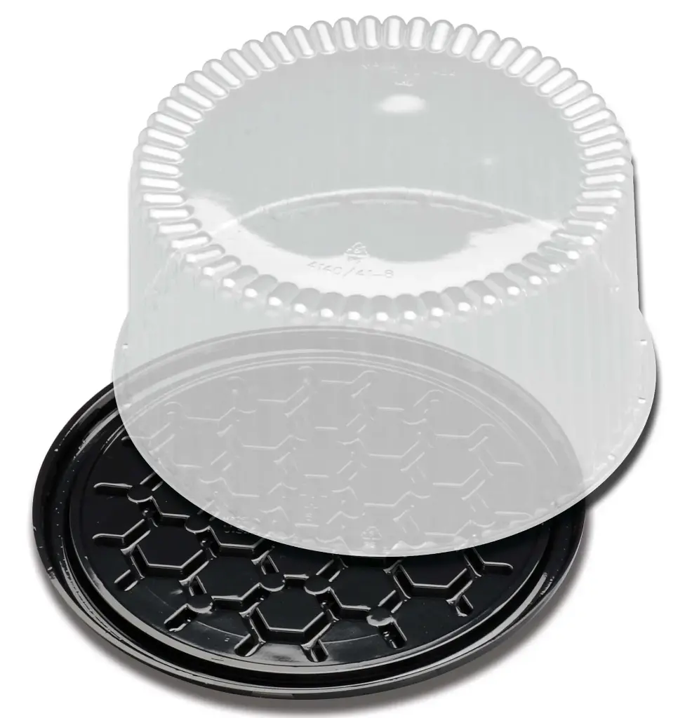 Wilkinson 9" Cake Display Container 2-3Layer Black