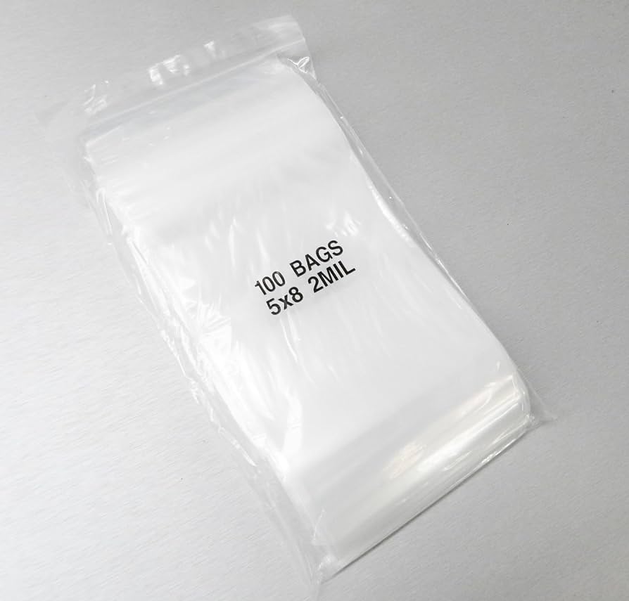 ZIP Lock Bags 5 X 8 2MIL