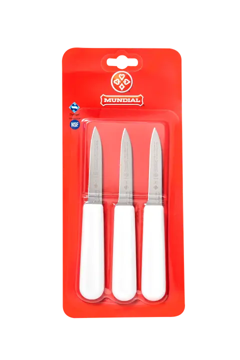 Mundial SCW5601-3 Paring Knife Chefs 5600 Series 3.25 inches White Set of 3