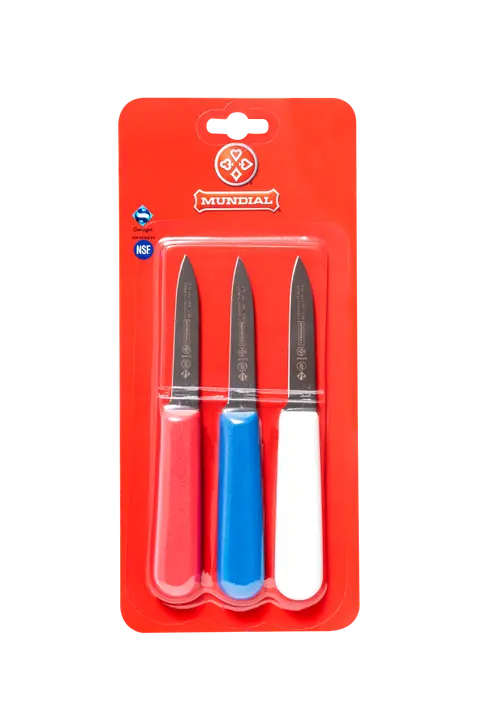 Mundial SCRWB5601-3 Paring Knife 5600 Series 3.25 inches Assorted Colors Set of 3