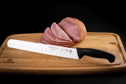 Mundial MA27-12GE Slicing Knife Granton Hollow Edge Marks Series 12 inches Black