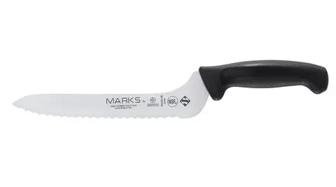 Mundial MA20-9E Offset Bread Knife Serrated Edge Marks Series 9 inches Black