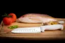 Mundial W5604-7GE Santoku Knife Hollow Edge 5600 Series 7 inches White
