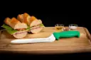 Mundial G5620-9E Sandwich Knife Offset Serrated Edge 5600 Series 9 inches Green