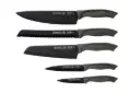 Mundial VX9900-5 Black Knife Set With Black Handle 5 Piece Plastic Blade Protectors