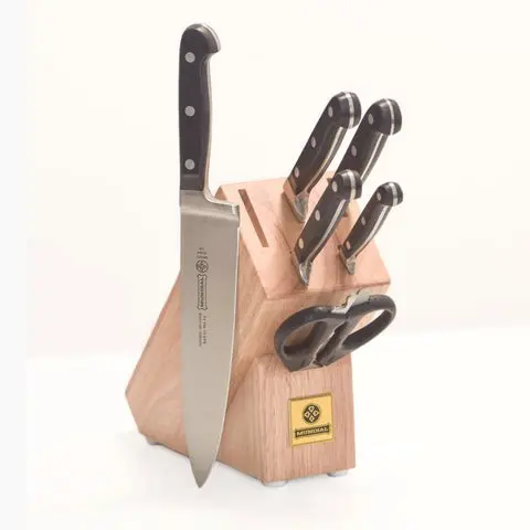 Mundial K5100-7 Box Cutlery Set with Wood Block 5100 Series 7 Pieces