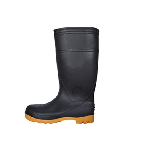 [1174] 16" Black Boots Size 9