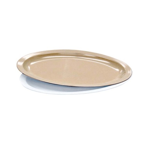 [5406] Admiral Craft MEL-OP14T Oval Platter 13.25" Tan