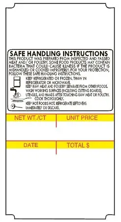 [1806] Avery Berkel CX-20/30 40mm Blank Scale Label