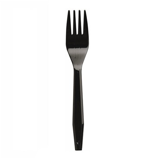 [3770] Black Heavy-Weight Plastic Fork