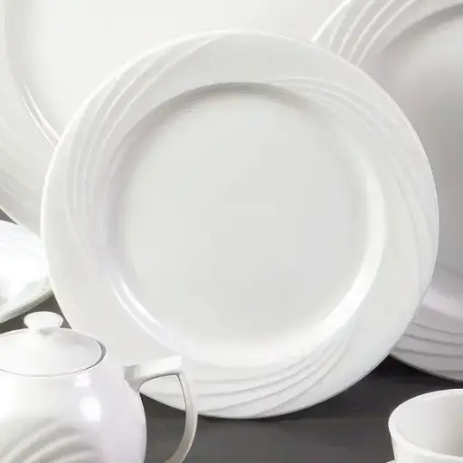 [4505] CAC China GAD-6 Garden State China White Plate 6.25"
