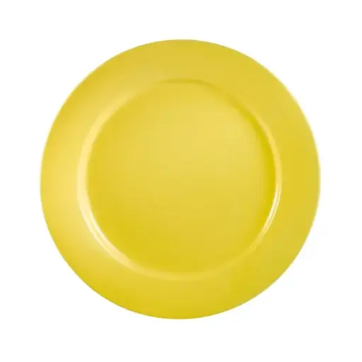 [4522] CAC China LV-7-Y 7.25 Inch Yellow Ceramic Plate