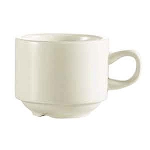 [4527] CAC China REC-1-S 8.5 Oz Rolled Edge Stacking Cup