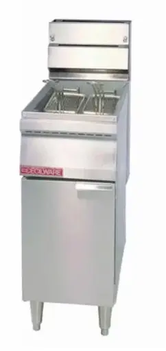 [1461] Cecilware FMP40BSS 40 lbs. Floor Model Gas Fryer