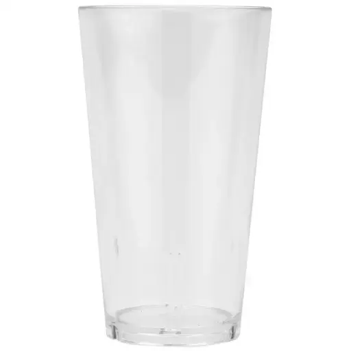 [4418] GET S-16-1-CL 16 Oz Shaker Glass Plastic Tumbler