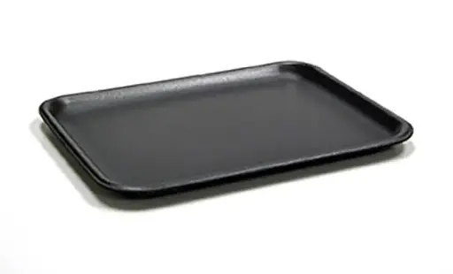 [834] Genpak 1002 #2 Supermarket Food Tray Black