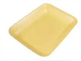 [845] Genpak 1002S #2S Supermarket Food Tray Yellow