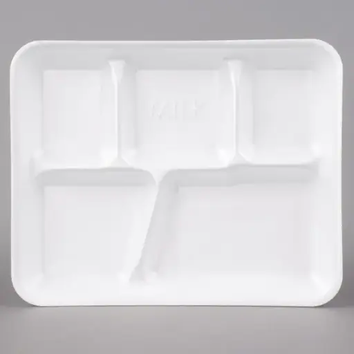 [830] Genpak 101.5 #1.5 Supermarket Food Tray White
