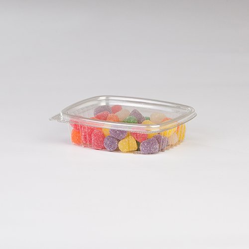 [734] Genpak AD08 8 Oz Clear Hinged Deli Container
