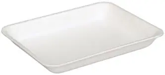 [875] Genpak TR08P #8P Heavy Supermarket Food Tray White