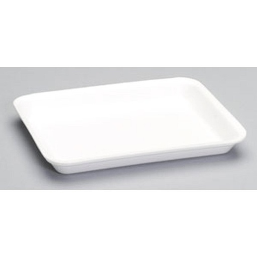 [875] Genpak TR08P #8P Heavy Supermarket Food Tray White