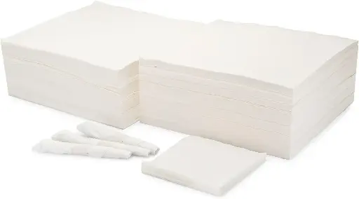 [2871] Hoffmasster 120051 Dinner Napkin 17" X 17" White 1/8 Fold