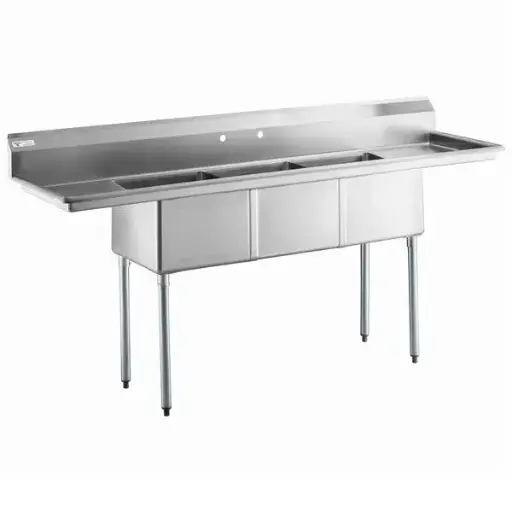 [4135] KTI CON-3-2D Sinks 3 Compartment