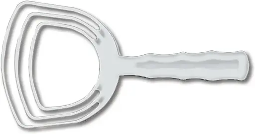 [523] Poly Bone Dust Scraper, Square