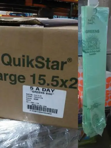 [7944] Produce Bag 15.5x24 3000 GREEN