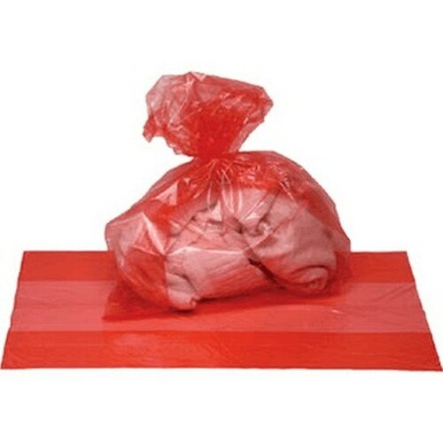 [321] RED "Safe Handling" Bag, 11x19, 1.25 Mil